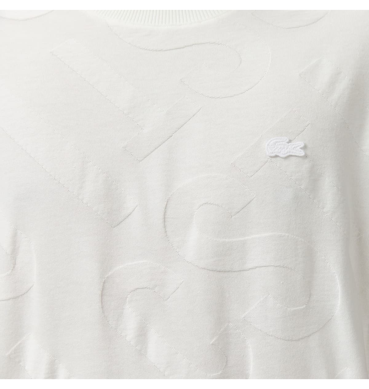 تیشرت مردانه Lacoste یقه گرد طرحدار سفید تیشرت مردانه Lacoste یقه گرد طرحدار سفید