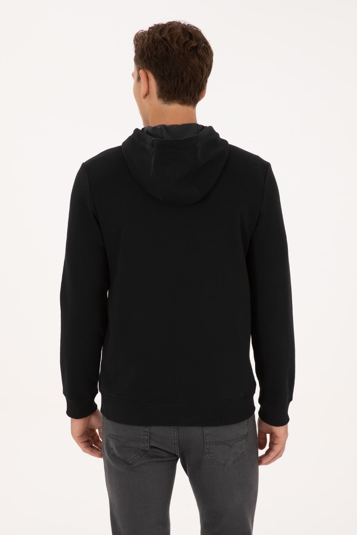 هیرکا بافت مردانه U.S. Polo Assn. کلاهدار زیپدار فیت معمولی مشکی مدل 50313719-VR046 هیرکا بافت مردانه U.S. Polo Assn. کلاهدار زیپدار فیت معمولی مشکی مدل 50313719-VR046