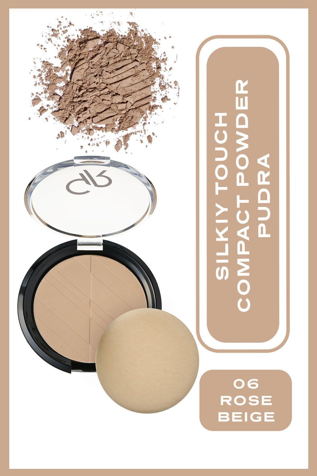پودر کامپکت Golden Rose سری Silky Touch شماره 06 رنگ رز بژ پودر کامپکت Golden Rose سری Silky Touch شماره 06 رنگ رز بژ