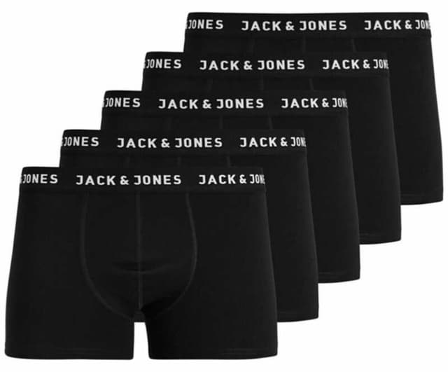 باکسر مردانه Jack & Jones سیاه Jachuey 5 Pack مدل 12142342 باکسر مردانه Jack & Jones سیاه Jachuey 5 Pack مدل 12142342