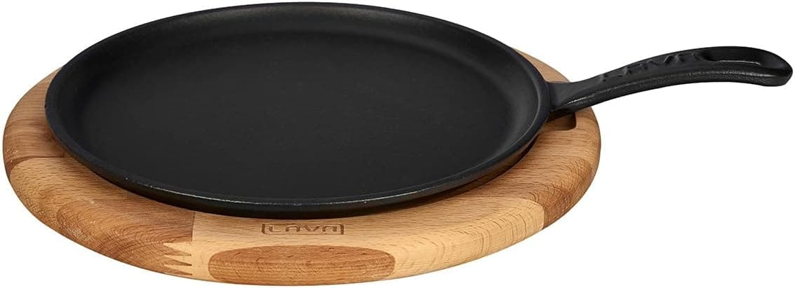تاوه چدنی کرپ پیتزا و پنکیک LAVA گرد دسته فلزی 26cm مشکی تاوه چدنی کرپ پیتزا و پنکیک LAVA گرد دسته فلزی 26cm مشکی