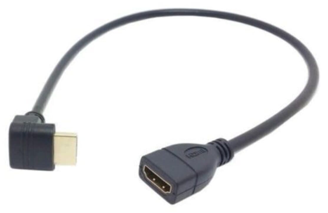 کابل افزایش HDMI مردانه Alfais زانویی 90 درجه 0.5 متری مدل Al-4666 کابل افزایش HDMI مردانه Alfais زانویی 90 درجه 0.5 متری مدل Al-4666