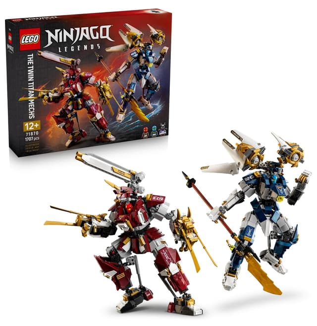 لگو NINJAGO رباتهای تایتان دوقلو مدل 71870 لگو NINJAGO رباتهای تایتان دوقلو مدل 71870