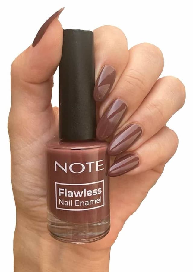لاک ناخن Note Cosmetics Nail Flawless قهوهای مدل 07 Caffeine Addict لاک ناخن Note Cosmetics Nail Flawless قهوهای مدل 07 Caffeine Addict