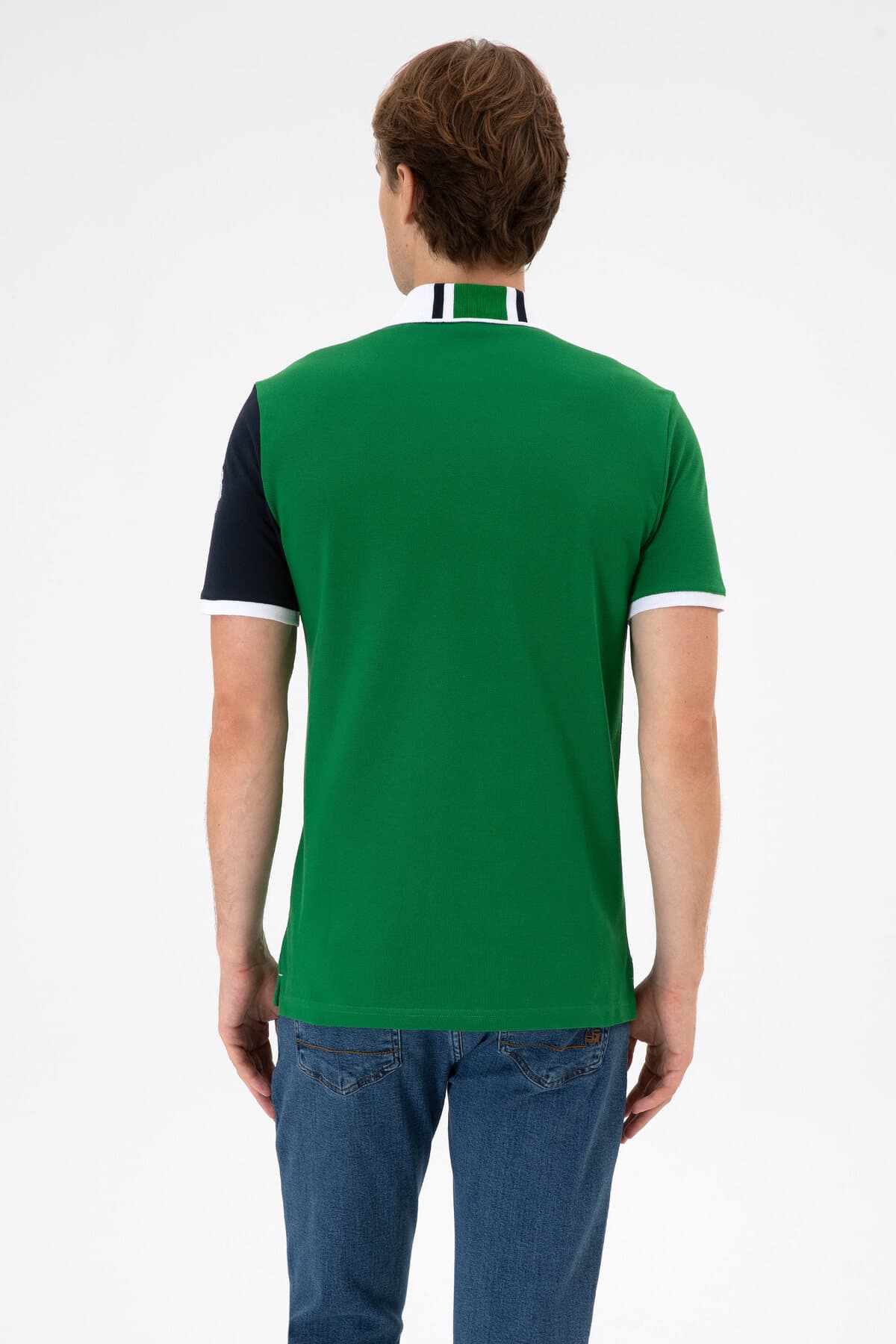 تیشرت مردانه U.S. Polo Assn. فیت معمولی یقه پولو سبز مدل 50299800-VR054 تیشرت مردانه U.S. Polo Assn. فیت معمولی یقه پولو سبز مدل 50299800-VR054
