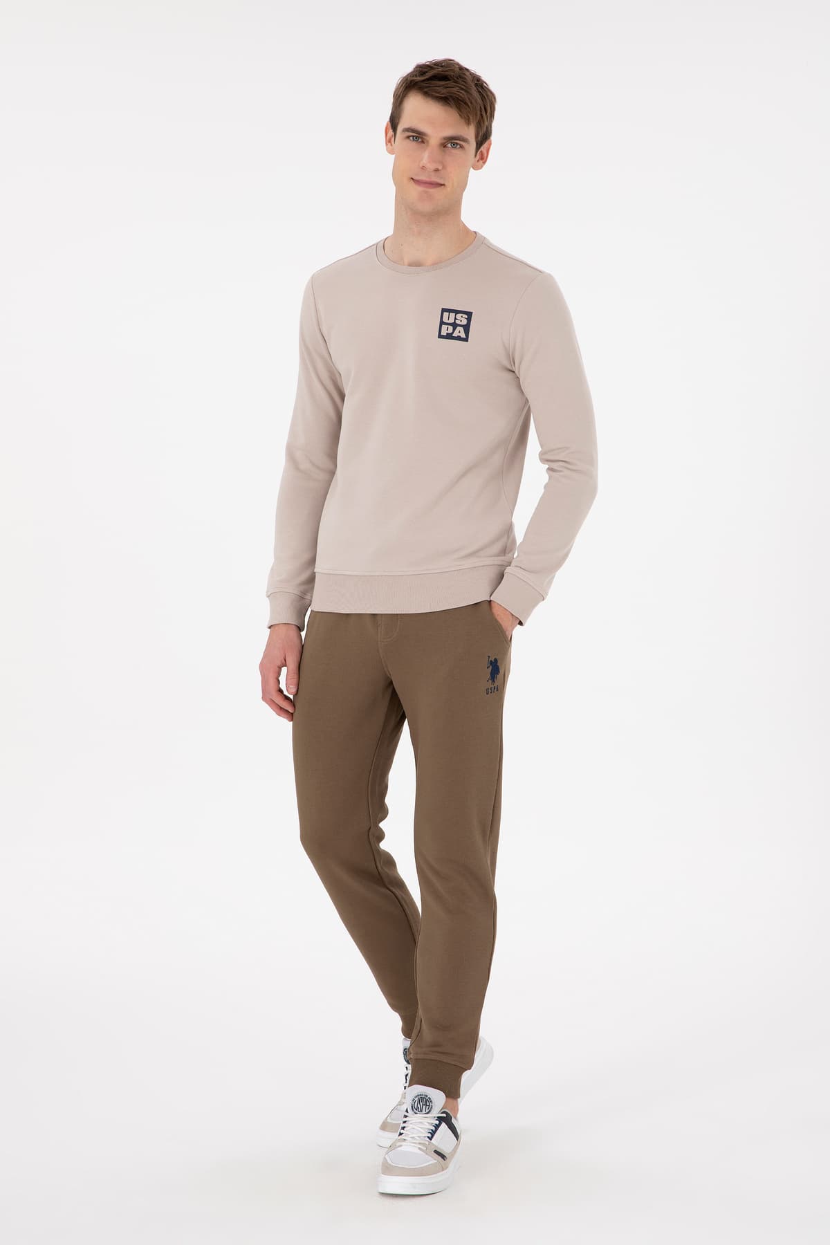 سوئیشرت مردانه U.S. Polo Assn. فیت معمولی یقه گرد سنگی مدل 50293456-VR049 سوئیشرت مردانه U.S. Polo Assn. فیت معمولی یقه گرد سنگی مدل 50293456-VR049
