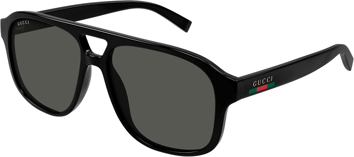 عینک آفتابی مردانه Gucci خاکستری پایلوت مدل GG1856S 001 57 عینک آفتابی مردانه Gucci خاکستری پایلوت مدل GG1856S 001 57