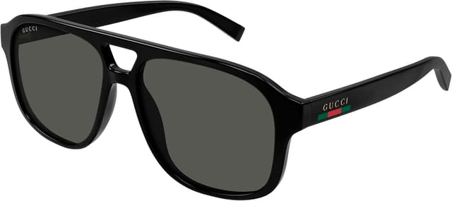 عینک آفتابی مردانه Gucci خاکستری پایلوت مدل GG1856S 001 57 عینک آفتابی مردانه Gucci خاکستری پایلوت مدل GG1856S 001 57