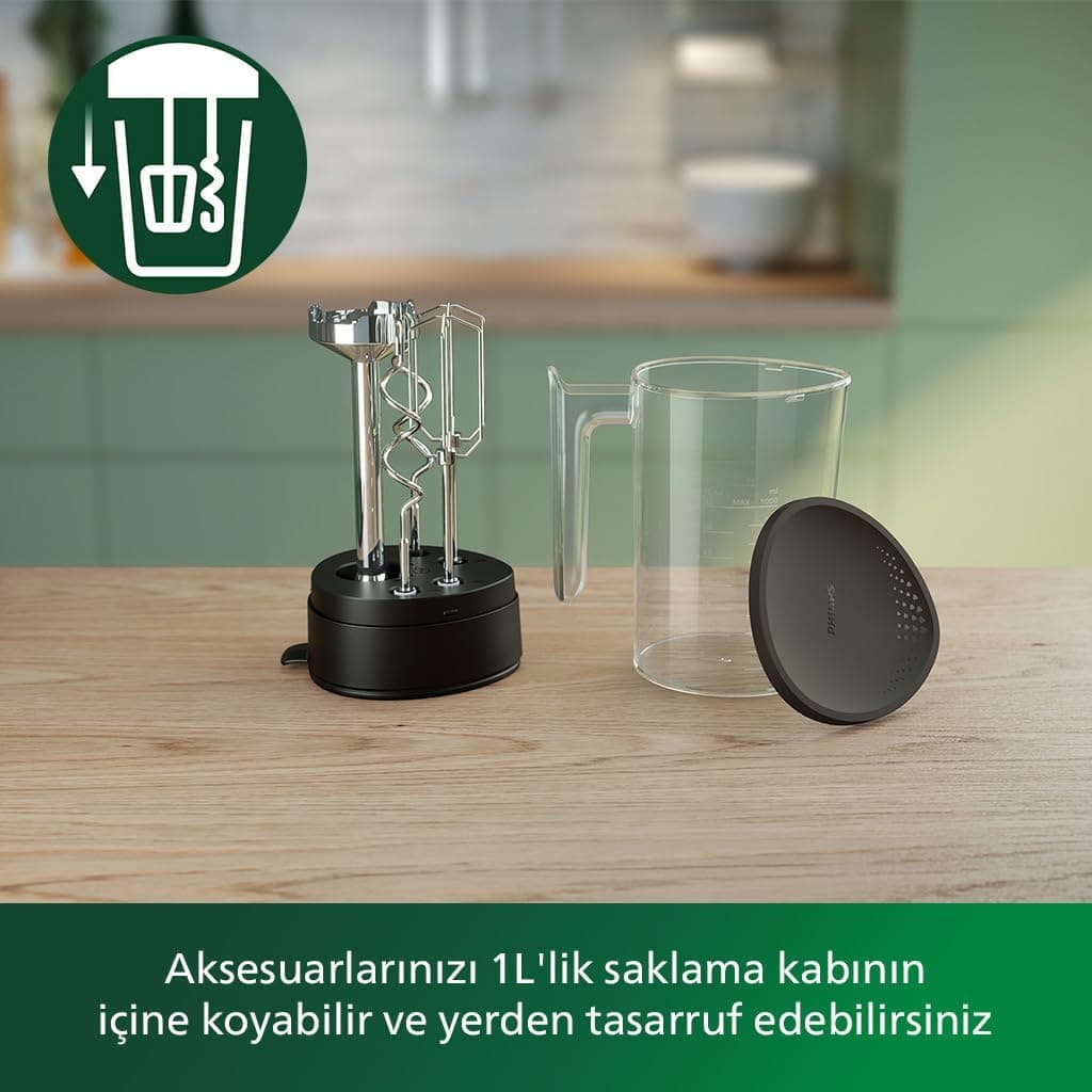 ست همزن دستی Philips 5000 Serisi 500W با بلندر و خردکن مدل HR3781/20 ست همزن دستی Philips 5000 Serisi 500W با بلندر و خردکن مدل HR3781/20