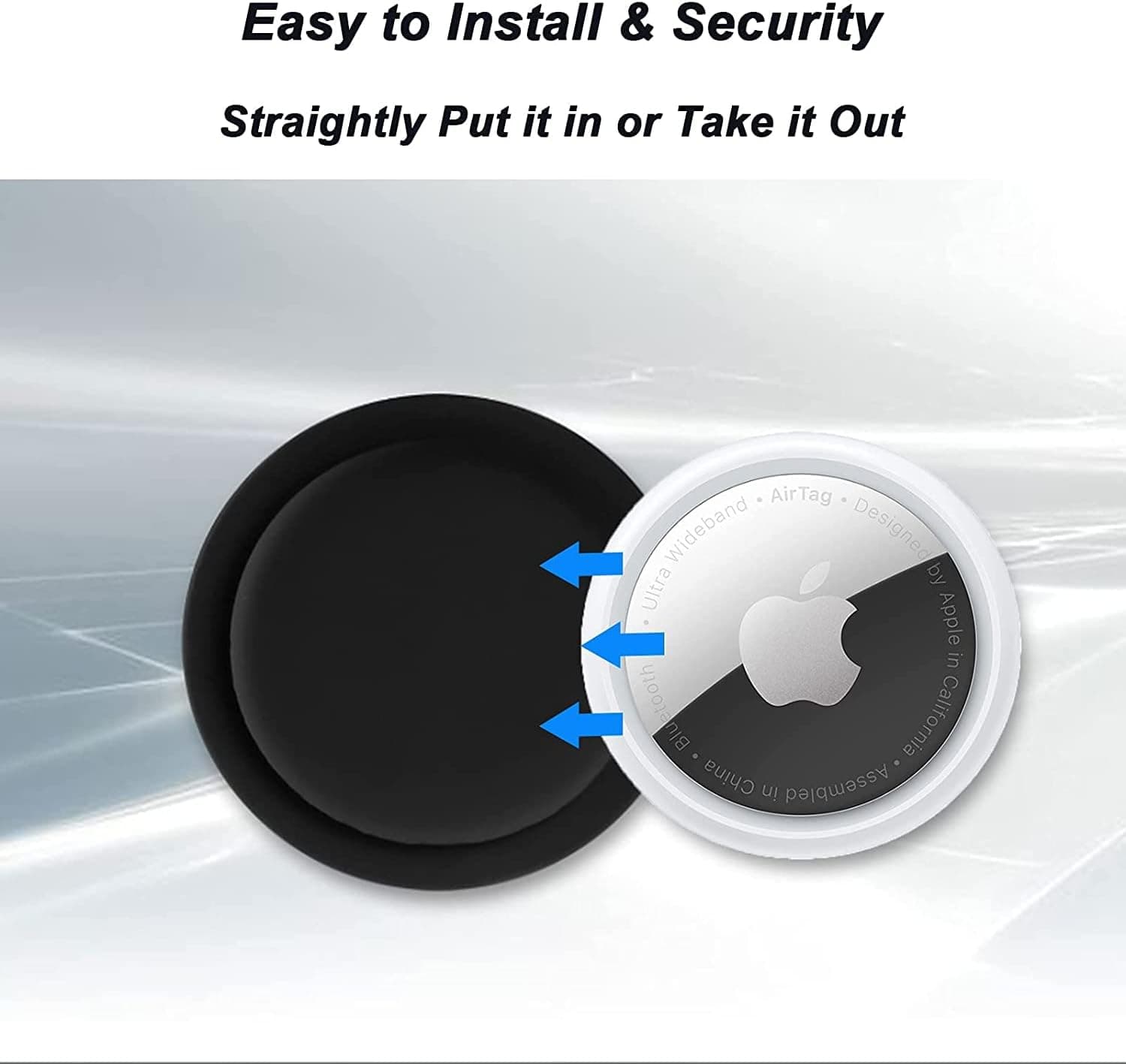 کاور AirTag کودکان ELECDON سیلیکونی چسبی مخفی ضدآب و ضدخش مناسب Apple AirTag 2 Packs مشکی کاور AirTag کودکان ELECDON سیلیکونی چسبی مخفی ضدآب و ضدخش مناسب Apple AirTag 2 Packs مشکی