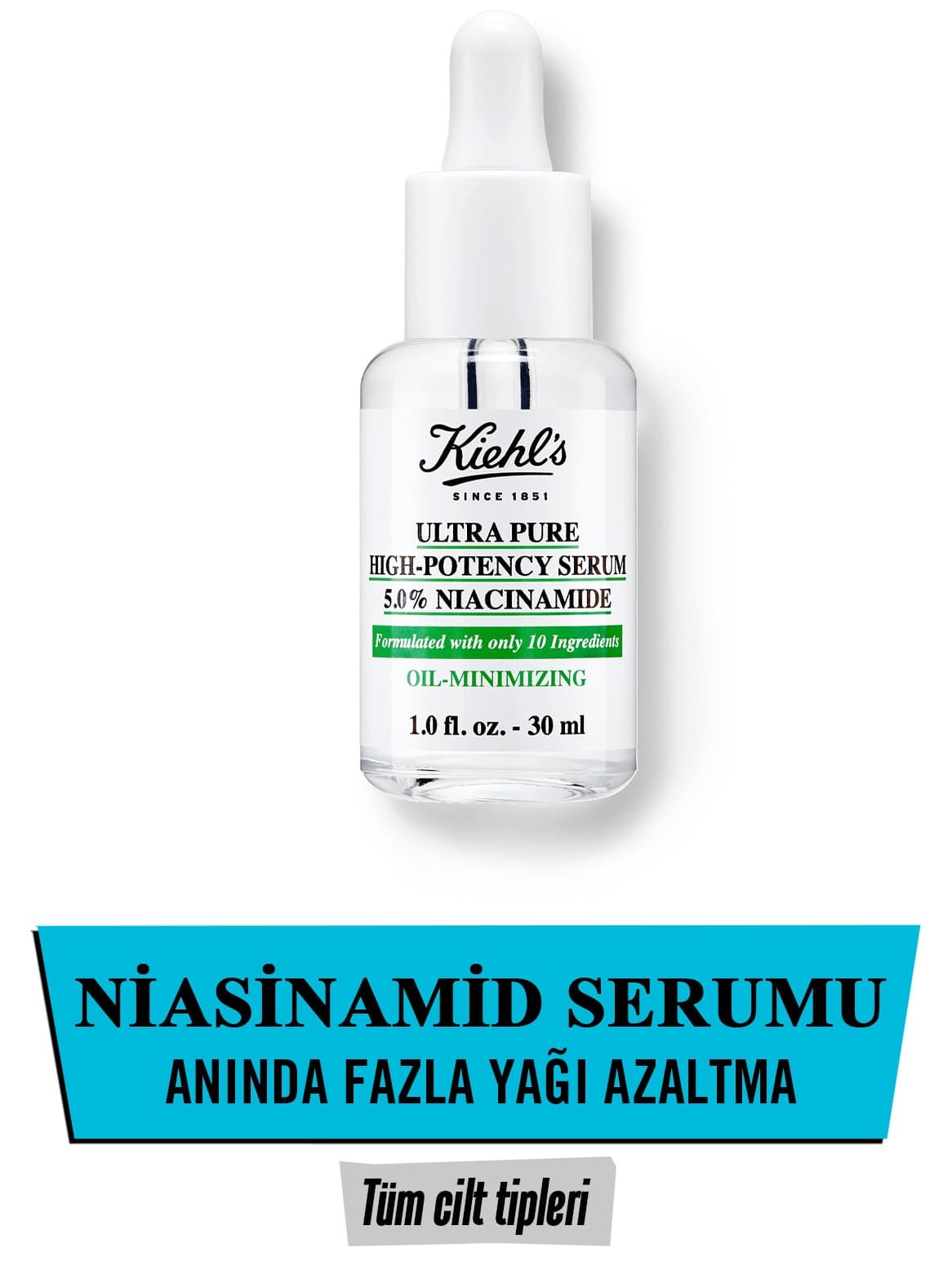 سرم صورت Kiehl's Ultra Pure 5% Niacinamide کاهشدهنده چربی سرم صورت Kiehl's Ultra Pure 5% Niacinamide کاهشدهنده چربی