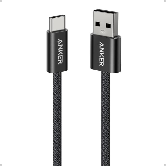 کابل USB به USB-C Anker سری Zolo برای CarPlay 1 متری مشکی کابل USB به USB-C Anker سری Zolo برای CarPlay 1 متری مشکی