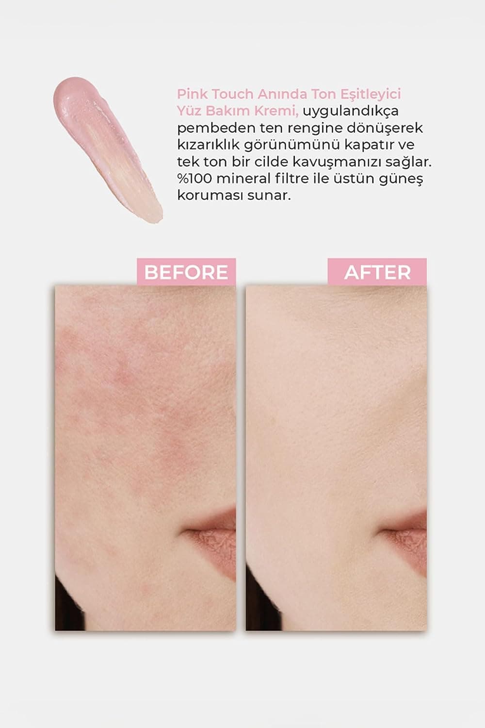 کرم ضد آفتاب صورت Sinoz Pink Touch یکنواختکننده رنگ پوست SPF50+ PA++++ 50ml کرم ضد آفتاب صورت Sinoz Pink Touch یکنواختکننده رنگ پوست SPF50+ PA++++ 50ml