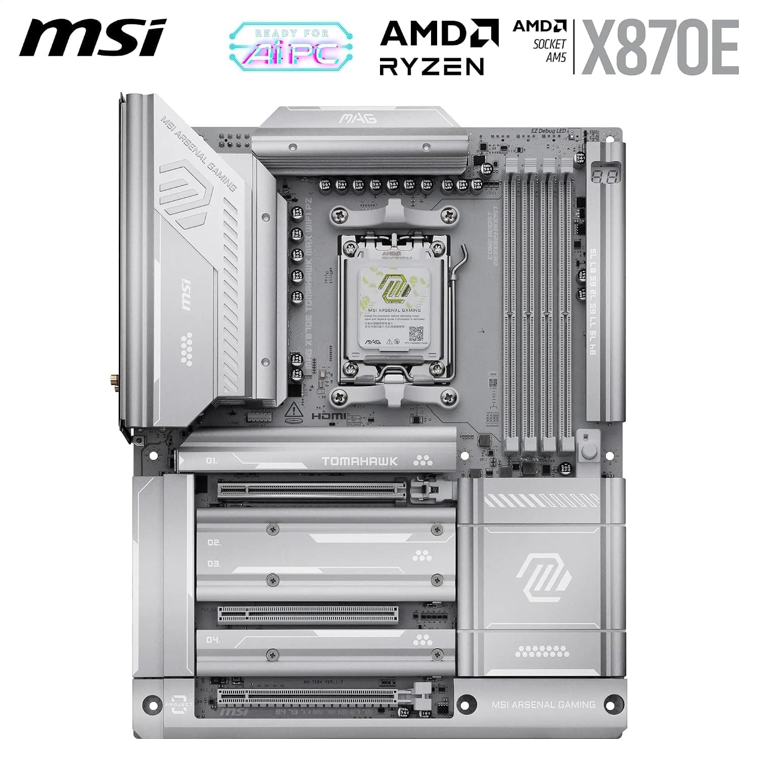 مادربرد MSI سوکت AM5 ATX مدل MAG X870E TOMAHAWK MAX WIFI مادربرد MSI سوکت AM5 ATX مدل MAG X870E TOMAHAWK MAX WIFI