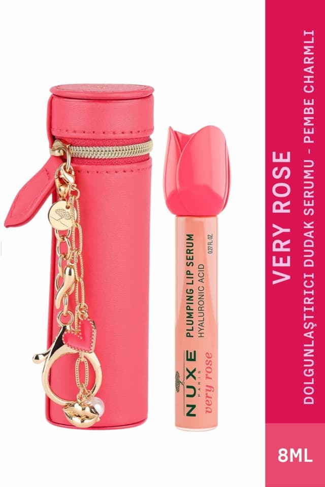 سرم حجمدهنده لب Nuxe Very Rose همراه با آویز صورتی سرم حجمدهنده لب Nuxe Very Rose همراه با آویز صورتی