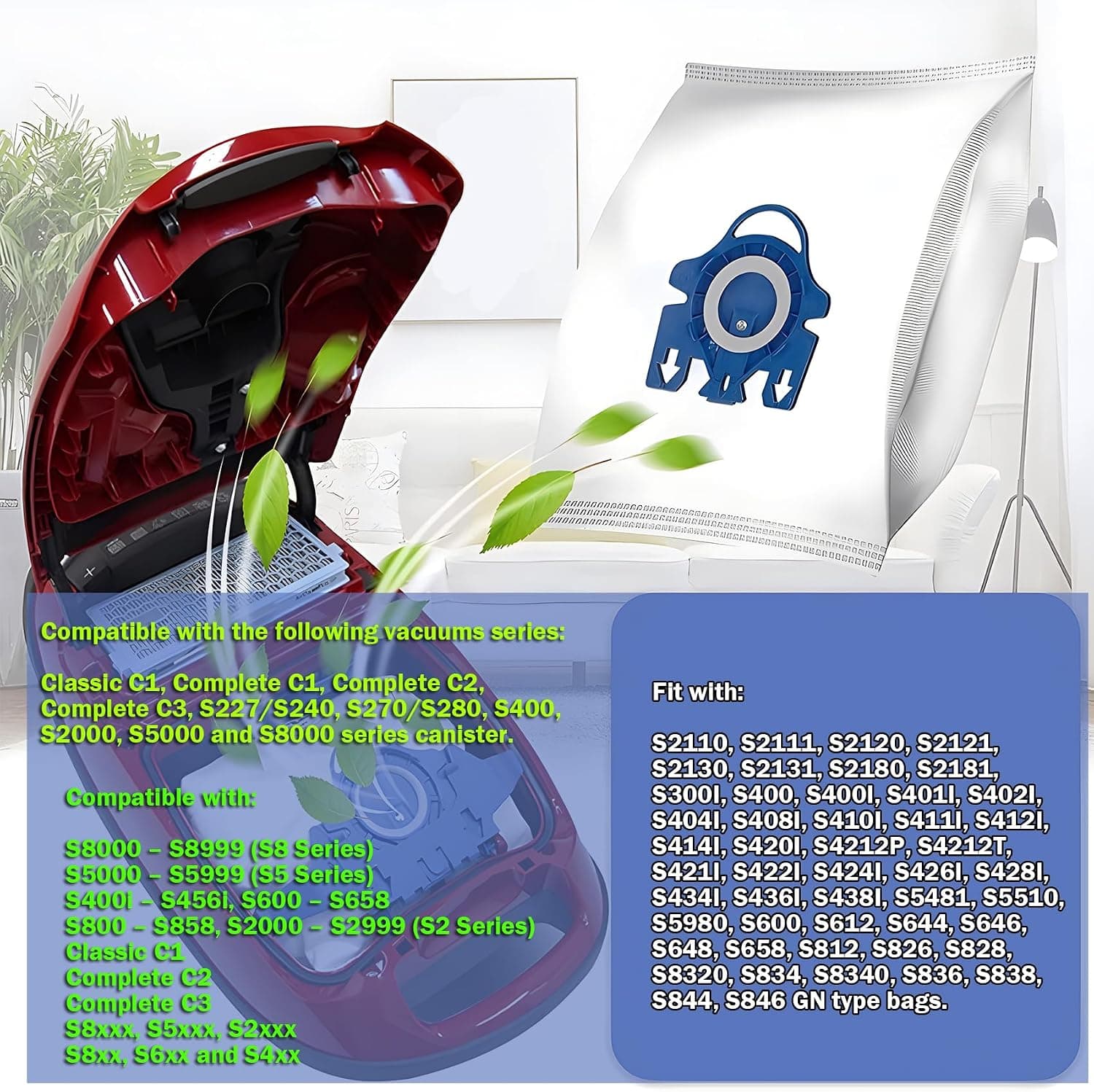 کیسه جاروبرقی intendvision 3D Airclean سازگار با Miele 12 تایی با 4 فیلتر کیسه جاروبرقی intendvision 3D Airclean سازگار با Miele 12 تایی با 4 فیلتر