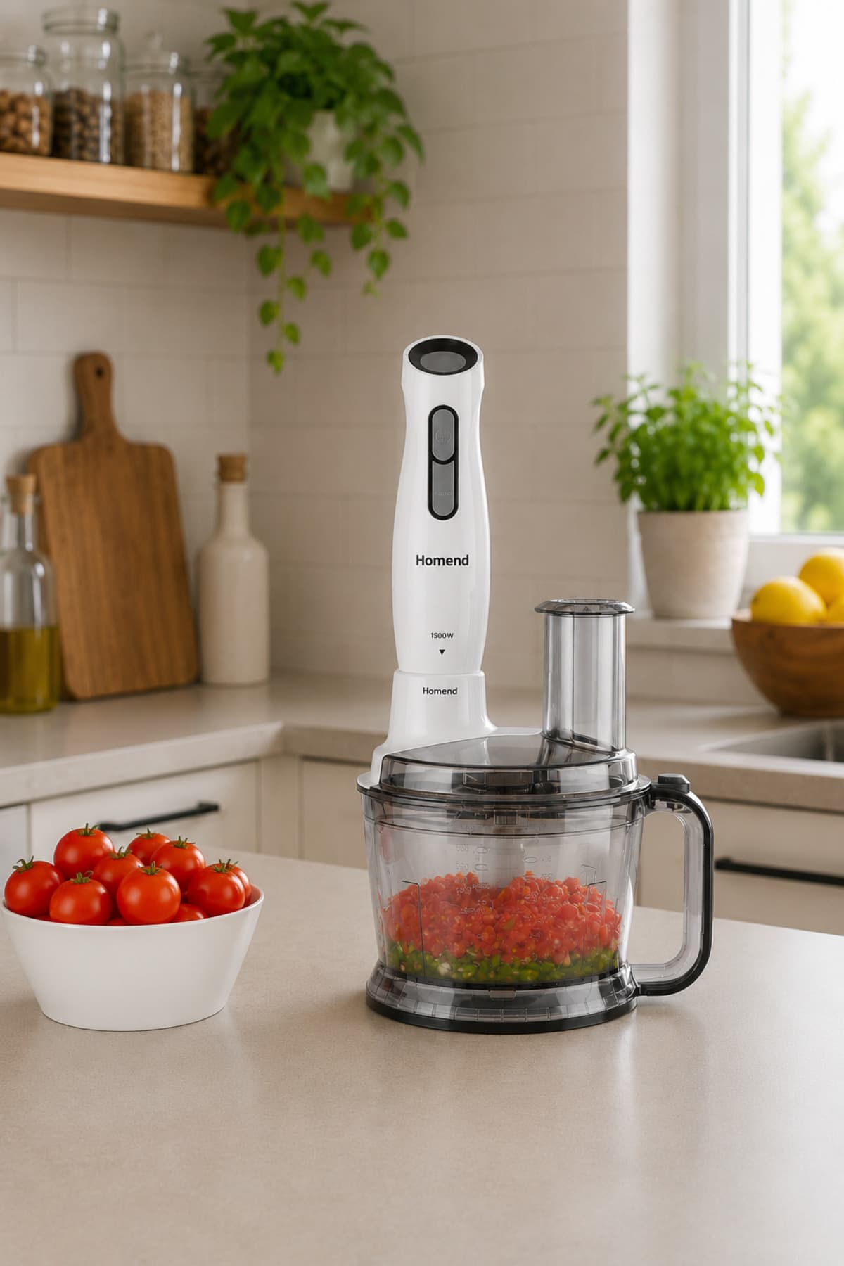 ربات آشپزخانه HOMEND Functionall کرم 1500W مدل 2849H ربات آشپزخانه HOMEND Functionall کرم 1500W مدل 2849H