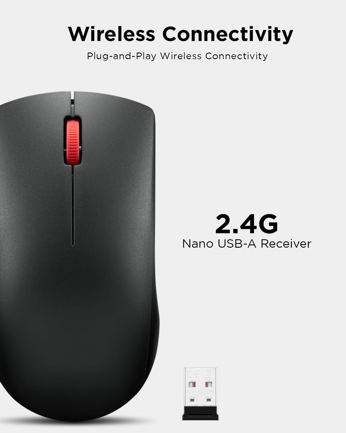 ماوس بیسیم ارگونومیک Lenovo مدل WL150 با گیرنده Nano USB-A، 2.4G، 1.000 DPI و 3 میلیون کلیک ماوس بیسیم ارگونومیک Lenovo مدل WL150 با گیرنده Nano USB-A، 2.4G، 1.000 DPI و 3 میلیون کلیک