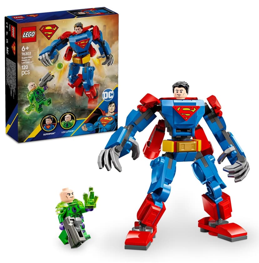 لگو کودکان 6 سال به بالا ربات Batman Superman در برابر Lex Luthor مدل 76302، 120 قطعه لگو کودکان 6 سال به بالا ربات Batman Superman در برابر Lex Luthor مدل 76302، 120 قطعه