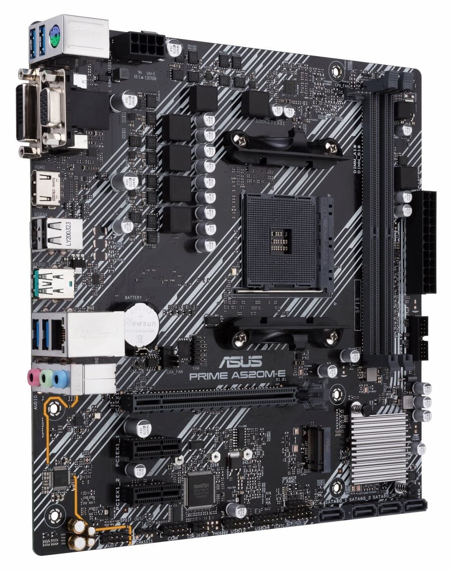 مادربرد ASUS Prime سوکت AM4 مدل A520M-E مادربرد ASUS Prime سوکت AM4 مدل A520M-E