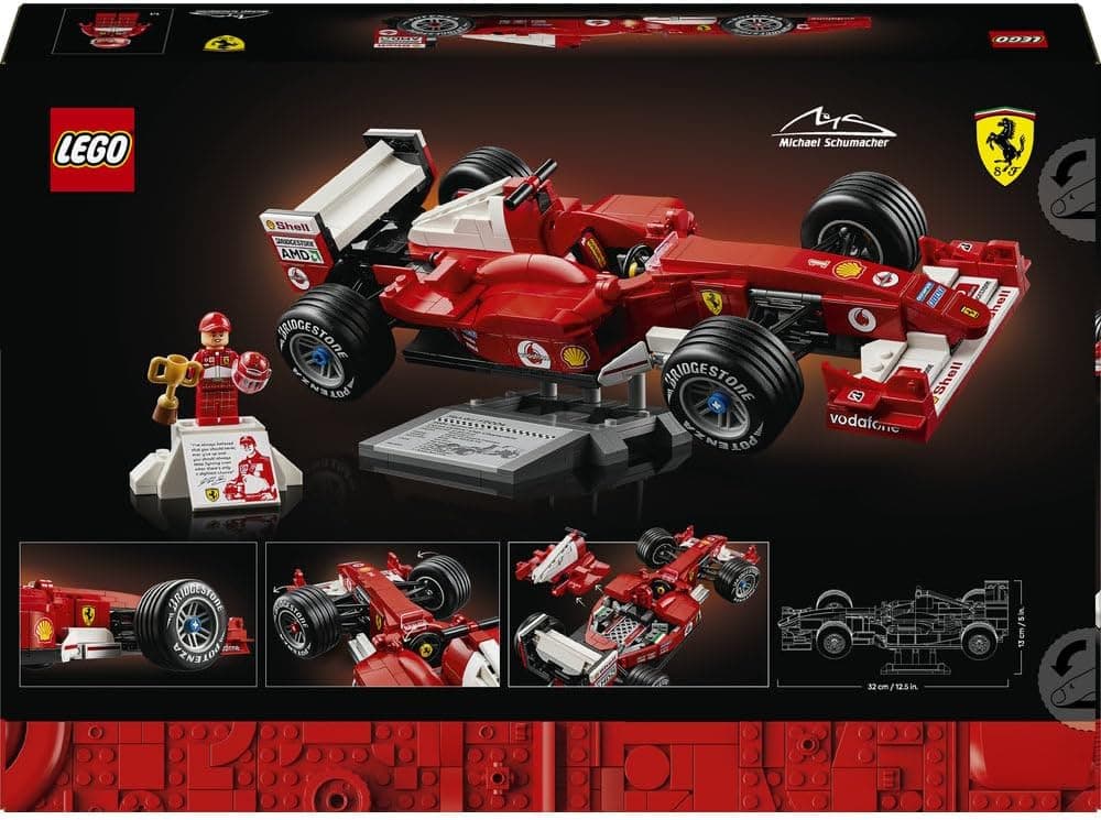 لگو Icons Ferrari F2004 و Michael Schumacher مدل 11375 لگو Icons Ferrari F2004 و Michael Schumacher مدل 11375
