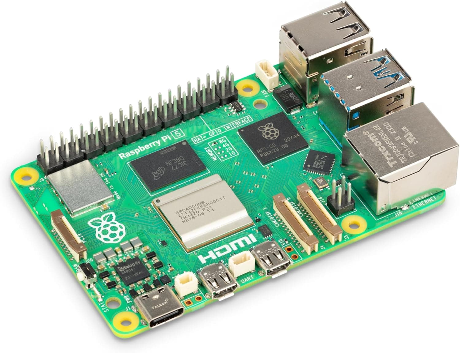 کامپیوتر تک برد Raspberry Pi 5 با حافظه 8GB کامپیوتر تک برد Raspberry Pi 5 با حافظه 8GB