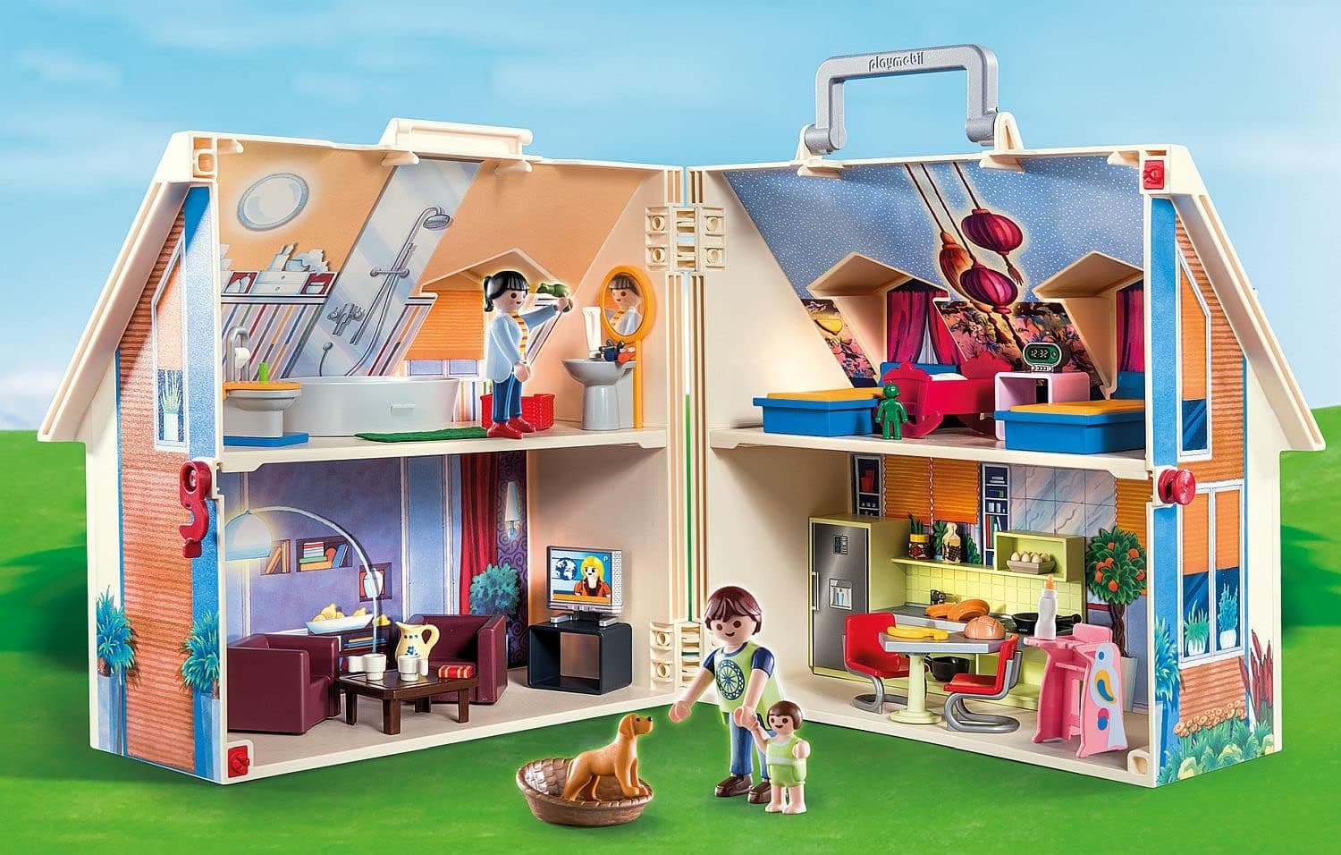 خانه عروسکی مدرن قابل حمل PLAYMOBIL خانه عروسکی مدرن قابل حمل PLAYMOBIL