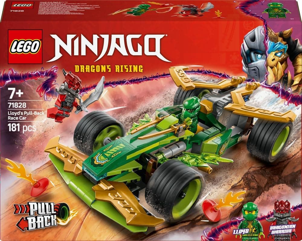 لگو NINJAGO Lloyd's ماشین مسابقه عقبکش مدل 71828 لگو NINJAGO Lloyd's ماشین مسابقه عقبکش مدل 71828
