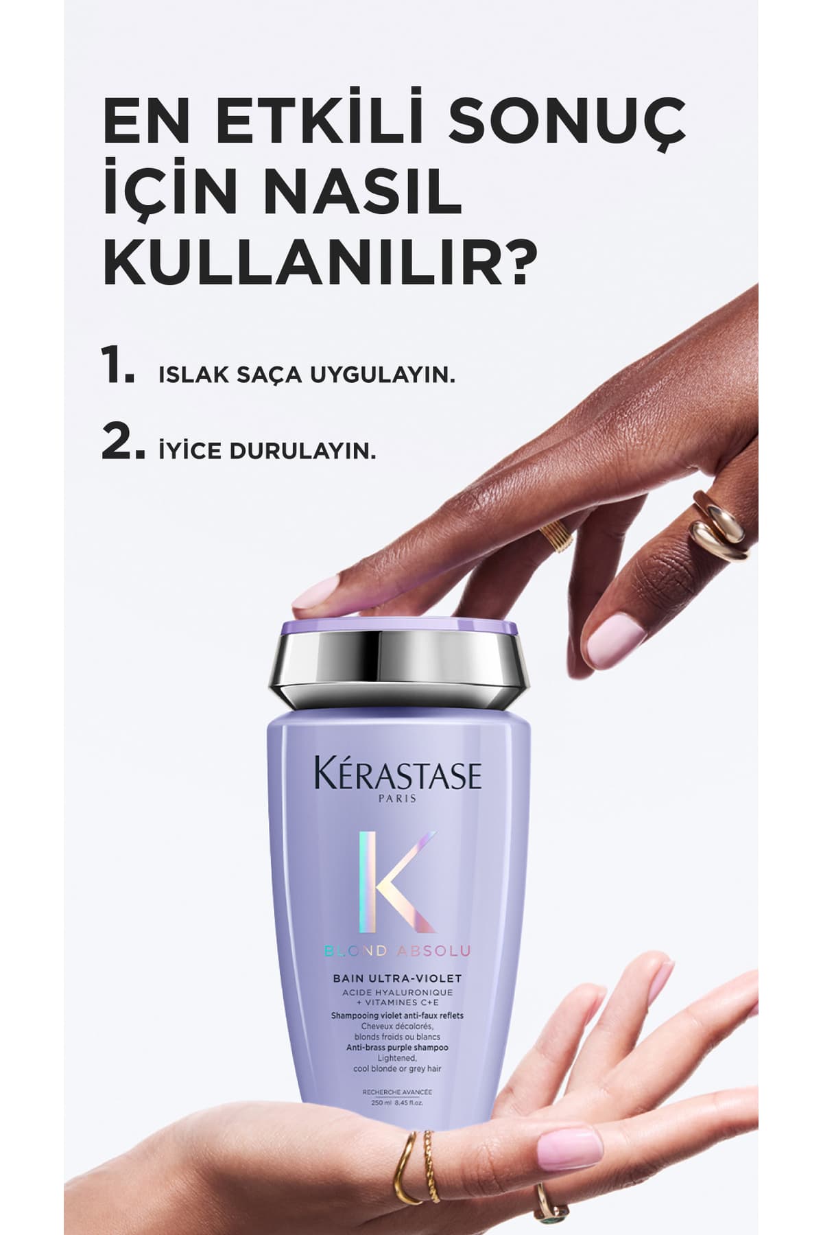شامپو Kerastase Blond Absolu Bain Ultra-Violet خنثیکننده تناژ نارنجی 250 ml شامپو Kerastase Blond Absolu Bain Ultra-Violet خنثیکننده تناژ نارنجی 250 ml