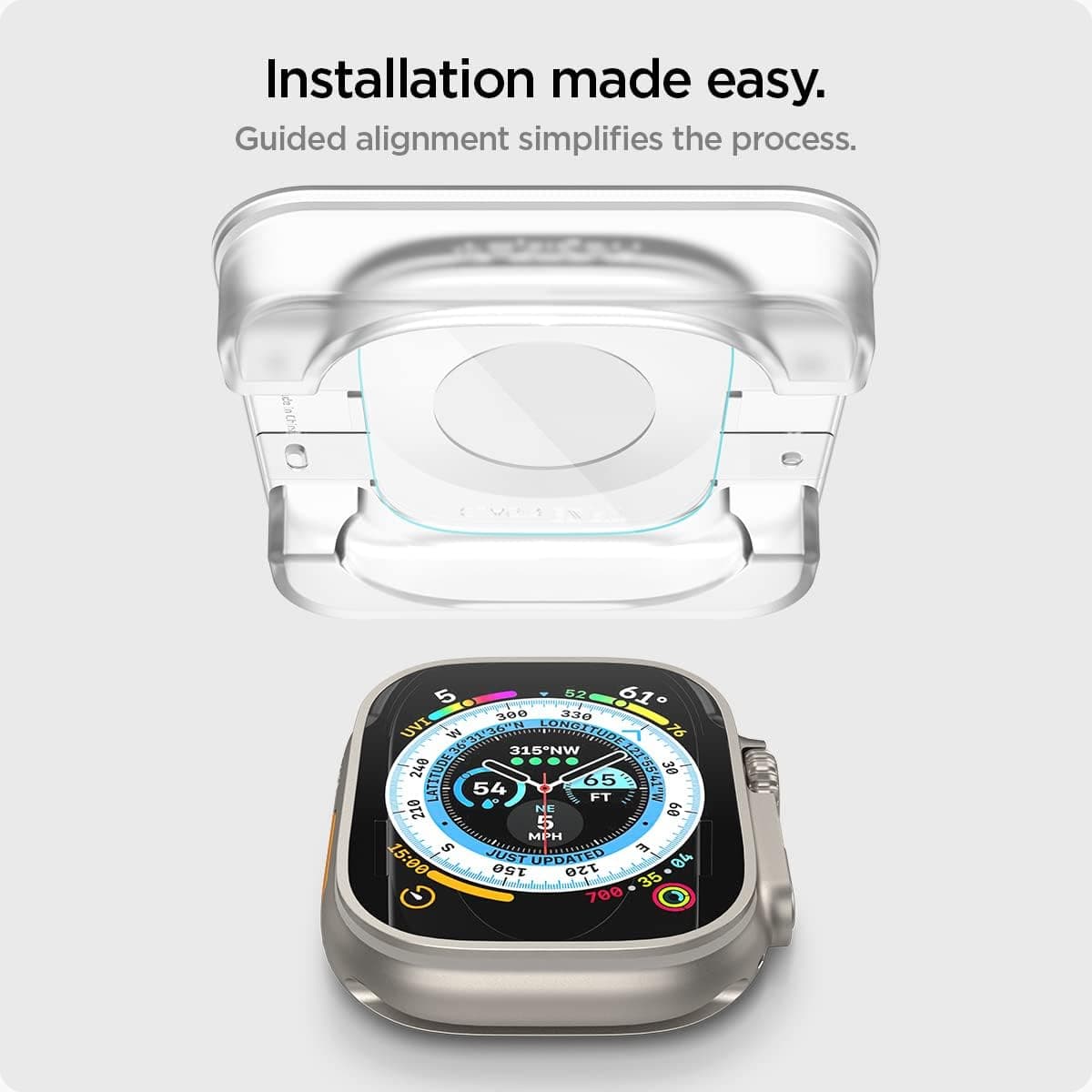 محافظ صفحه Spigen GLAStR EZ Fit Apple Watch ULTRA 4/3/2/1 49mm 2 عددی محافظ صفحه Spigen GLAStR EZ Fit Apple Watch ULTRA 4/3/2/1 49mm 2 عددی