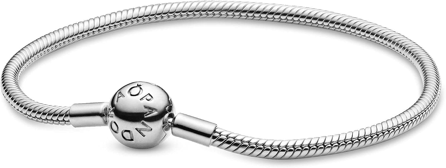 دستبند زنانه PANDORA نقره استرلینگ زنجیری Snake Chain با آویز Smooth Moments دستبند زنانه PANDORA نقره استرلینگ زنجیری Snake Chain با آویز Smooth Moments