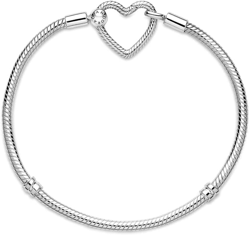 دستبند زنانه PANDORA Moments با قفل قلبی و زنجیر Snake Chain دستبند زنانه PANDORA Moments با قفل قلبی و زنجیر Snake Chain