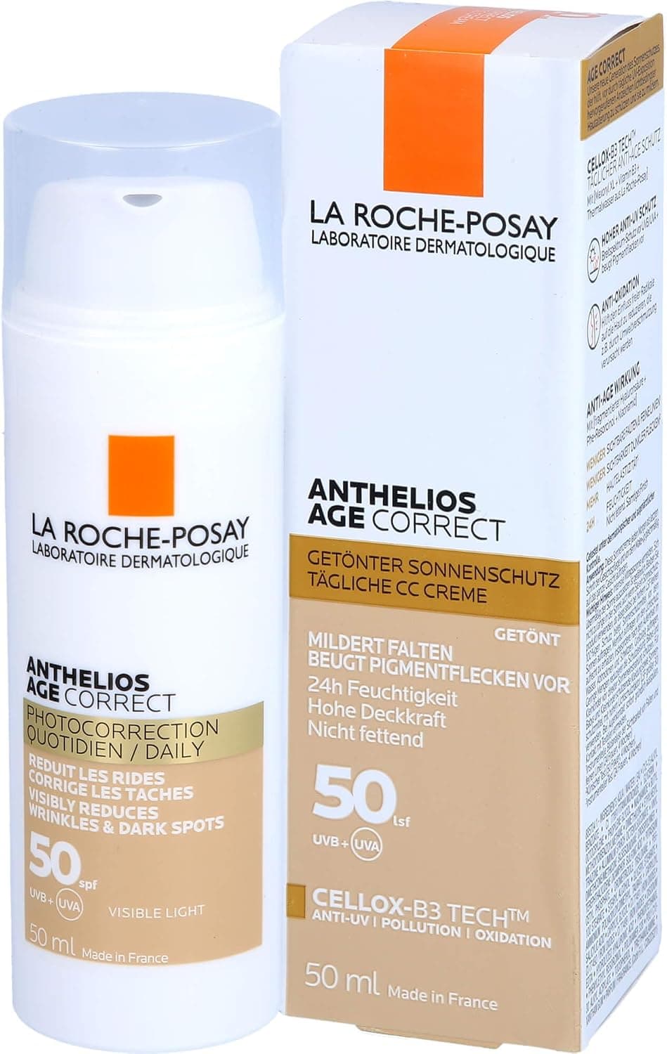 کرم ضد آفتاب رنگی ضد پیری La Roche-Posay Anthelios Age Correct 50 ml کرم ضد آفتاب رنگی ضد پیری La Roche-Posay Anthelios Age Correct 50 ml