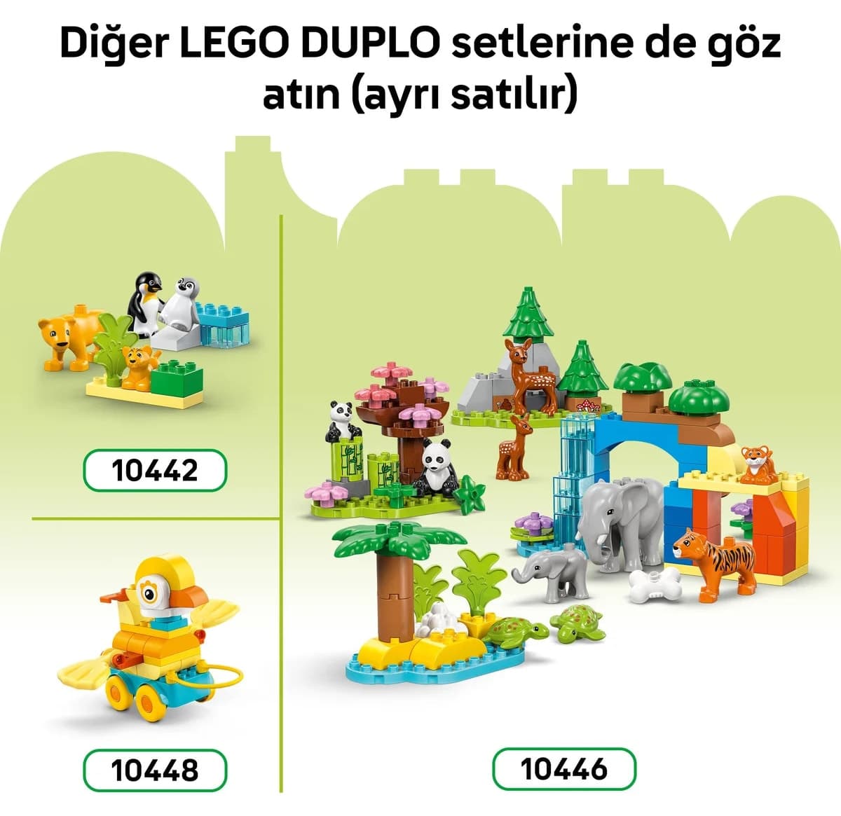 لگو DUPLO دایناسورهای چرخدار ۳ در ۱ مدل 10451 ۱۰۸ قطعه لگو DUPLO دایناسورهای چرخدار ۳ در ۱ مدل 10451 ۱۰۸ قطعه