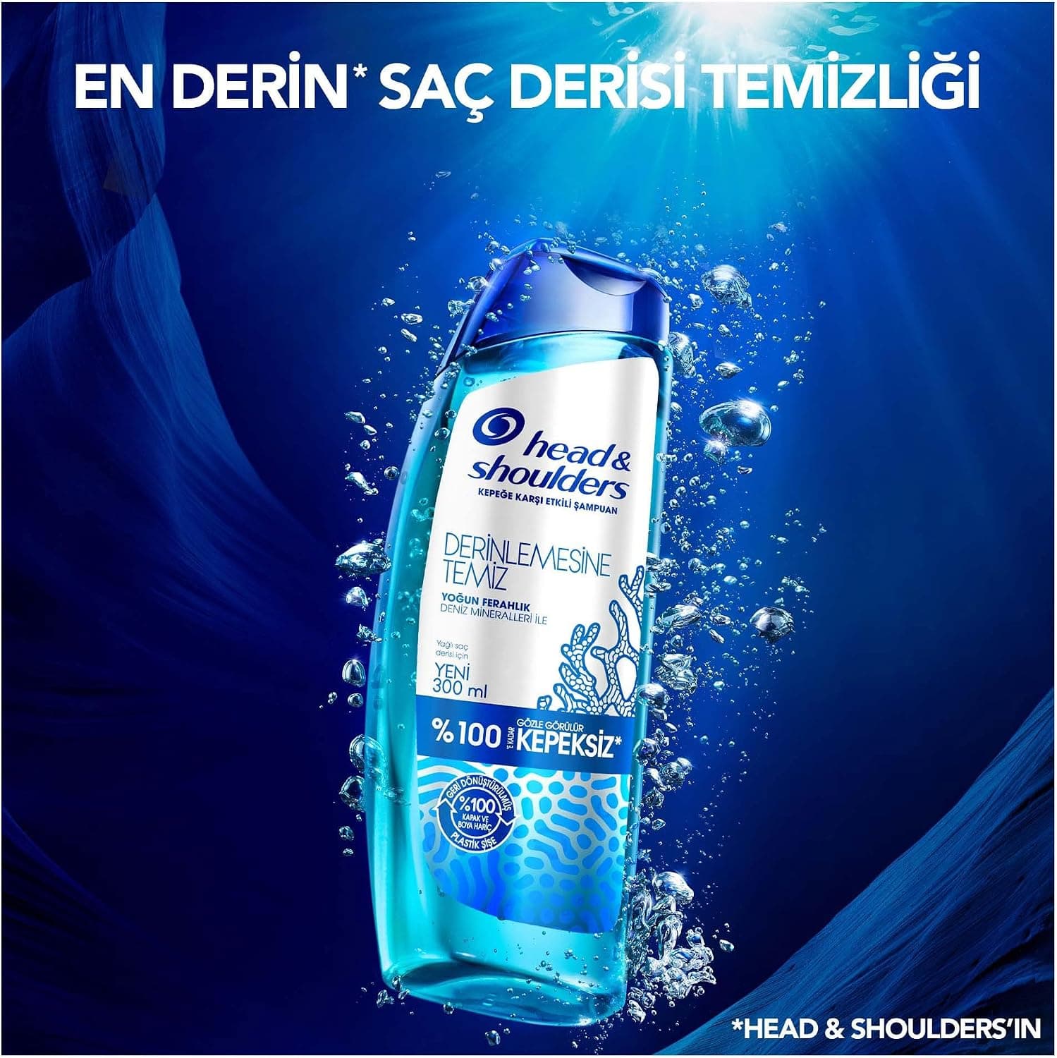 شامپو Head & Shoulders پاککننده عمیق طراوت شدید مواد معدنی دریا 300 ml شامپو Head & Shoulders پاککننده عمیق طراوت شدید مواد معدنی دریا 300 ml