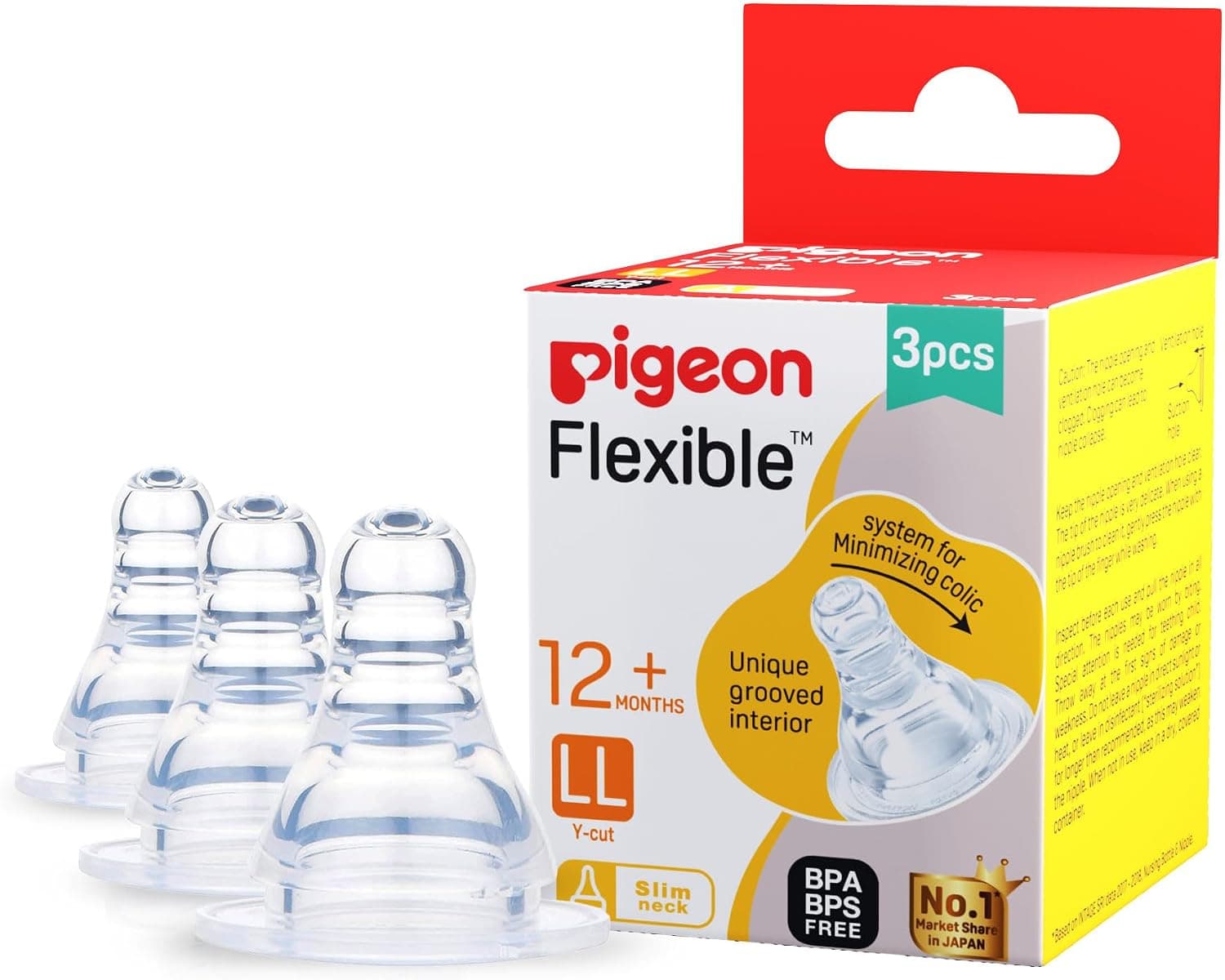 شیشه شیر Pigeon Peristaltic مدل LL بسته 3 pcs شیشه شیر Pigeon Peristaltic مدل LL بسته 3 pcs