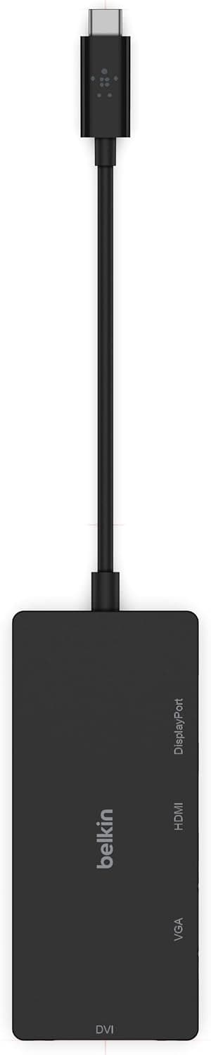 آداپتور Belkin مالتیپورت USB-C با VGA، DVI، 4K HDMI و 4K DisplayPort آداپتور Belkin مالتیپورت USB-C با VGA، DVI، 4K HDMI و 4K DisplayPort