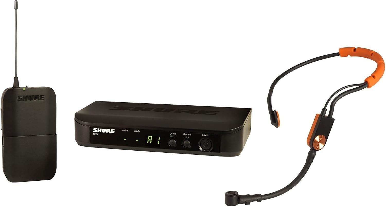 سیستم میکروفون هدست بیسیم Shure کاردیوئید مدل BLX14/PGA31 مشکی سیستم میکروفون هدست بیسیم Shure کاردیوئید مدل BLX14/PGA31 مشکی