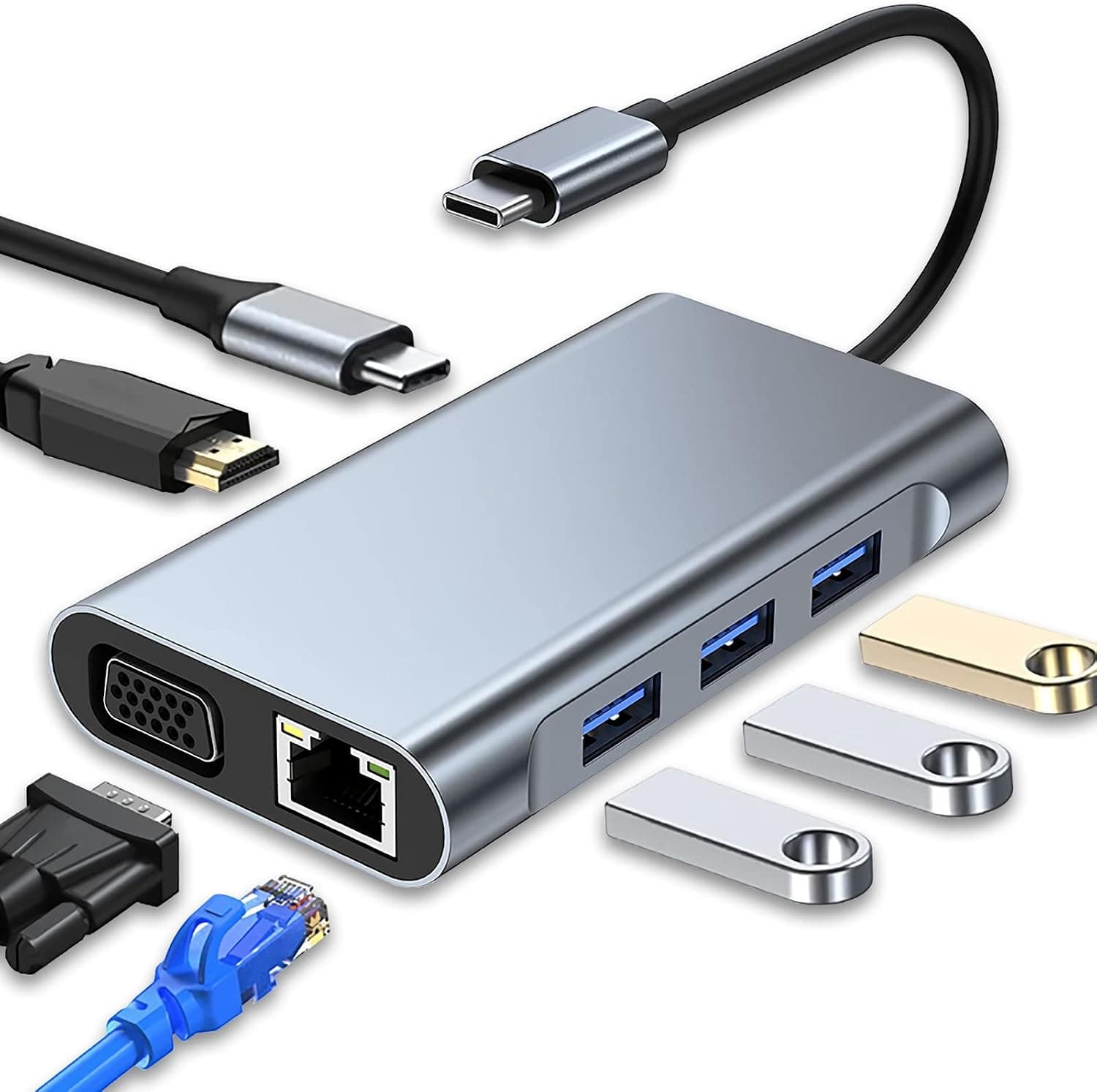 هاب USB C مدل SZPACMATE با خروجی HDMI ۴K و کارتخوان SD/TF هاب USB C مدل SZPACMATE با خروجی HDMI ۴K و کارتخوان SD/TF