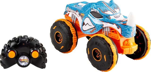 ماشین کنترلی اسباببازی کامیون هیولایی Hot Wheels مدل Rhinomite در مقیاس 1:24 ماشین کنترلی اسباببازی کامیون هیولایی Hot Wheels مدل Rhinomite در مقیاس 1:24