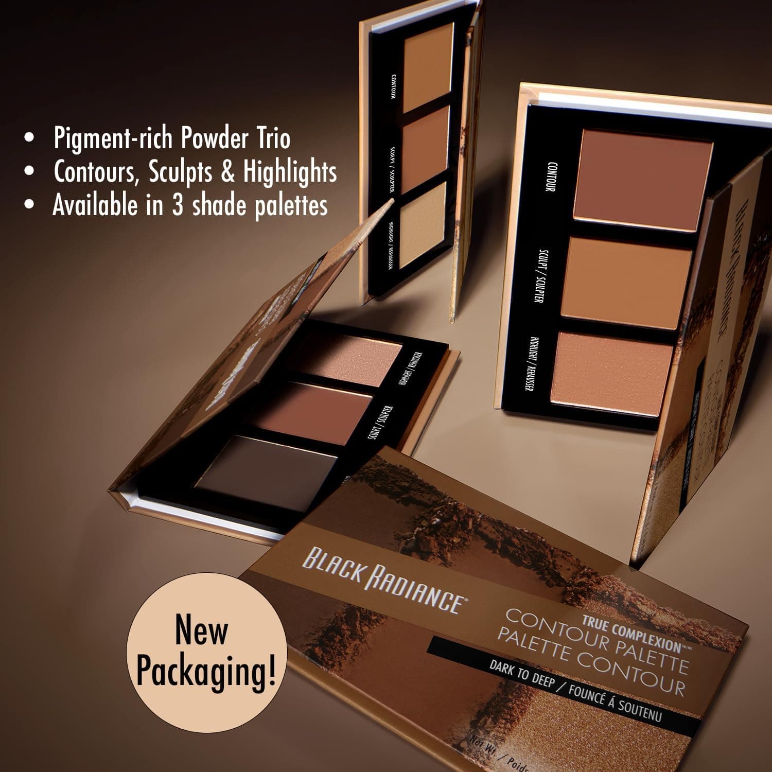 پالت کانتور Black Radiance True Complexion مناسب پوست متوسط تا تیره 0.38 Ounce پالت کانتور Black Radiance True Complexion مناسب پوست متوسط تا تیره 0.38 Ounce