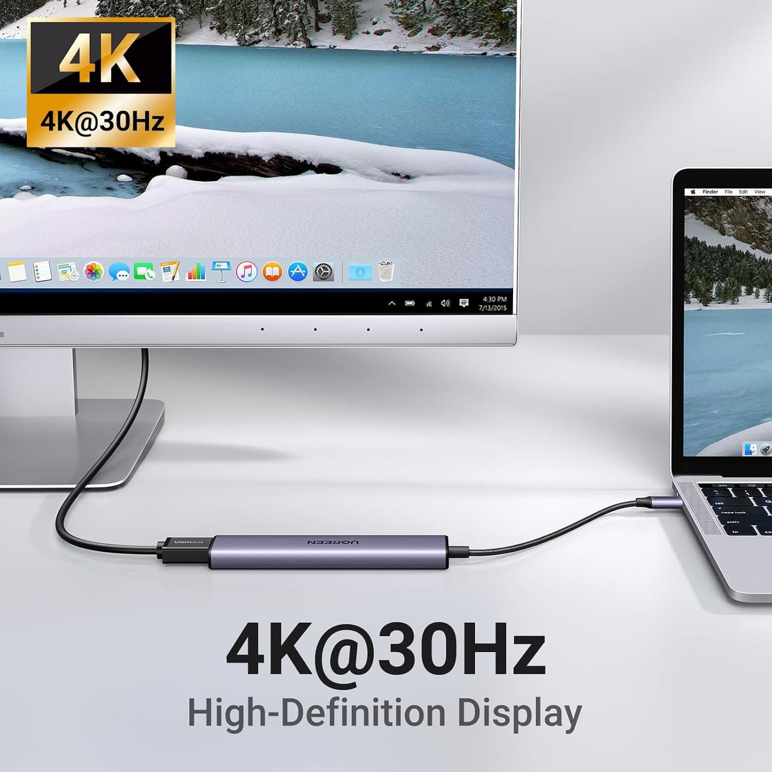 هاب USB C UGREEN با USB A 3.0، PD 100W و HDMI 4K سازگار با MacBook Pro/Air، iPad Pro/Air، Surface Pro/Go و Galaxy Tab، Galaxy S23/S22 هاب USB C UGREEN با USB A 3.0، PD 100W و HDMI 4K سازگار با MacBook Pro/Air، iPad Pro/Air، Surface Pro/Go و Galaxy Tab، Galaxy S23/S22