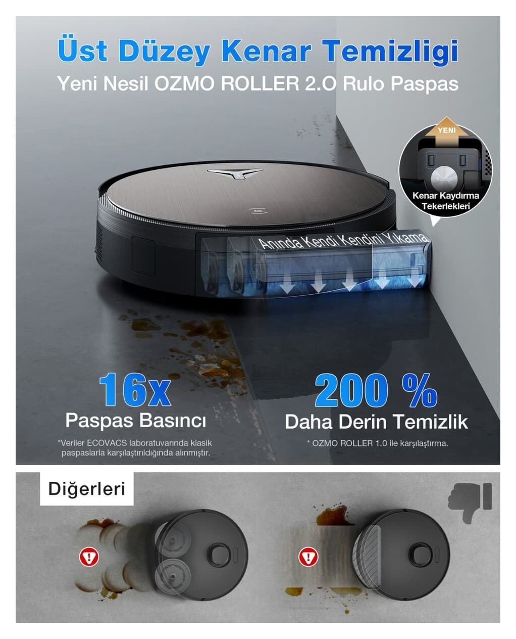 ربات جاروبرقی و زمینشوی Ecovacs مدل X11 Pro Omni مکش 19500 Pa ربات جاروبرقی و زمینشوی Ecovacs مدل X11 Pro Omni مکش 19500 Pa