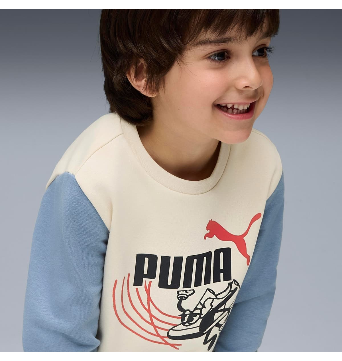 سویشرت کودکانه Puma یقه گرد مدل Little Runners Crew سویشرت کودکانه Puma یقه گرد مدل Little Runners Crew