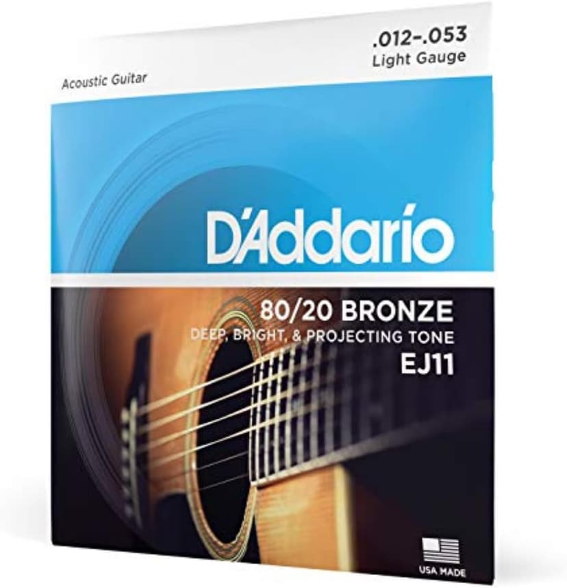 سیم گیتار آکوستیک D'Addario برنز 80/20 گیج سبک مدل EJ11 سیم گیتار آکوستیک D'Addario برنز 80/20 گیج سبک مدل EJ11