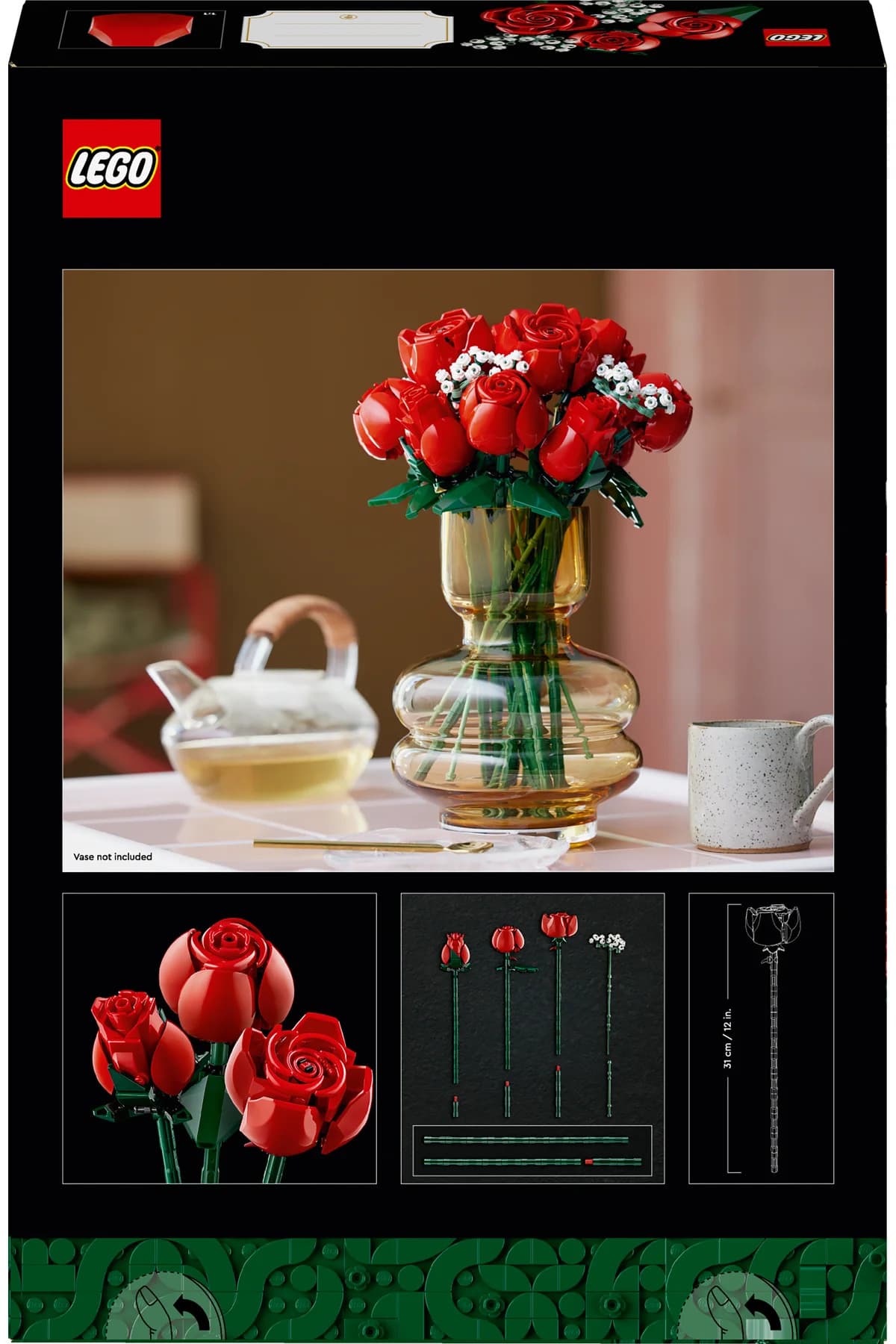 لگو Botanicals دستهگل رز برای بزرگسالان مدل 10328 (822 قطعه) لگو Botanicals دستهگل رز برای بزرگسالان مدل 10328 (822 قطعه)