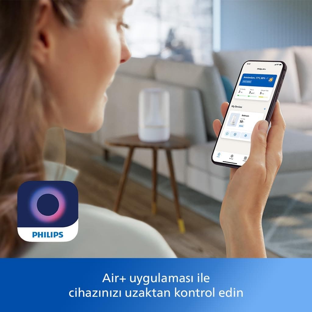 رطوبتساز هوا PHILIPS مناسب اتاقهای تا 41 m2 با 32 ساعت کارکرد و رایحهدرمانی SkyMist سفید مدل HU1510/04 رطوبتساز هوا PHILIPS مناسب اتاقهای تا 41 m2 با 32 ساعت کارکرد و رایحهدرمانی SkyMist سفید مدل HU1510/04