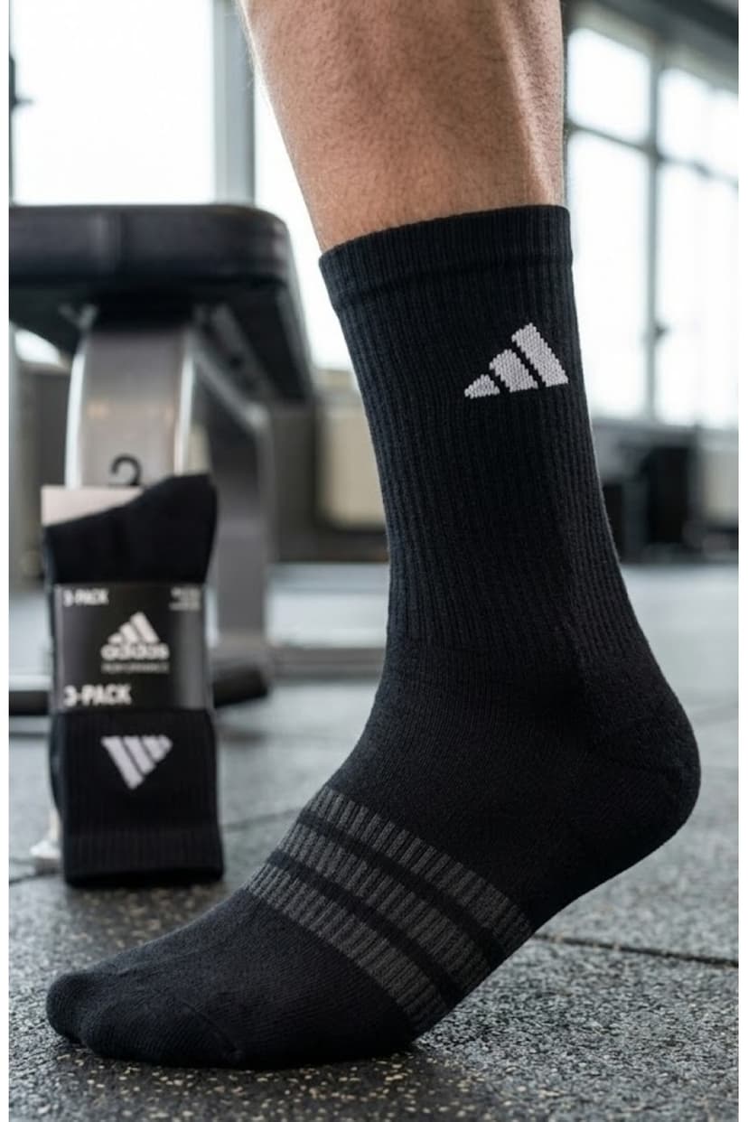 جوراب زنانه adidas روزمره با طرح ورزشی و شیک 3 جفت جوراب زنانه adidas روزمره با طرح ورزشی و شیک 3 جفت