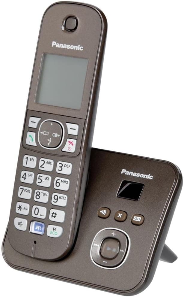 تلفن بیسیم Panasonic با منشی تلفنی و صفحه نمایش نسخه آلمانی مدل KX-TG6822 تلفن بیسیم Panasonic با منشی تلفنی و صفحه نمایش نسخه آلمانی مدل KX-TG6822