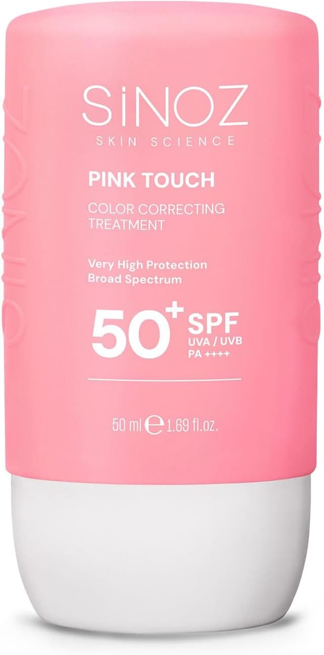کرم ضد آفتاب صورت Sinoz Pink Touch یکنواختکننده رنگ پوست SPF50+ PA++++ 50ml کرم ضد آفتاب صورت Sinoz Pink Touch یکنواختکننده رنگ پوست SPF50+ PA++++ 50ml